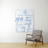 Laatste toast op de kust strand vrijgezellenfeest wandkleed (In situ)