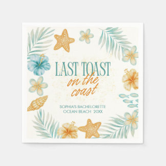 Laatste toast op de kust vrijgezellenfeest aangepa servet