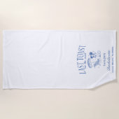 Laatste toast op de kust vrijgezellenfeest strandlaken (Voorkant)