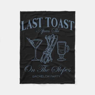Laatste toast op de pistes Chelor skiën bruids dee Fleece Deken