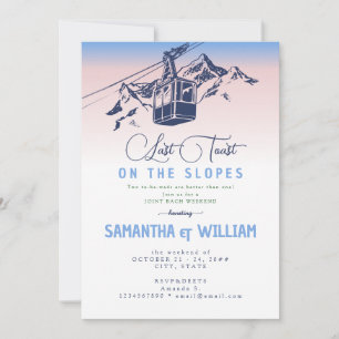 Laatste toast op de pistes ski joint Bach weekend Kaart