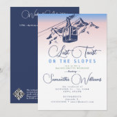 Laatste toast op de pistes ski vrijgezellenweekend kaart (Voorkant / Achterkant)