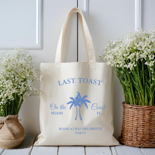 Laatste toast op het kustafscheid van de vrijgezel grote tote bag