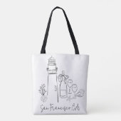 Laatste toast op het kustweekend vrijgezellenfeest draagtas (Achterkant)