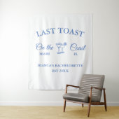 Laatste toast op het strand Bachelorette-feestje Wandkleed (In situ)