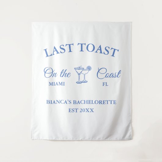 Laatste toast op het strand Bachelorette-feestje Wandkleed (Voorkant)