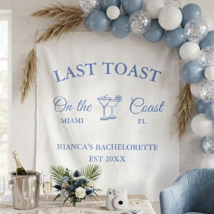 Laatste toast op het strand Bruidsmeisjesfeest  Wandkleed