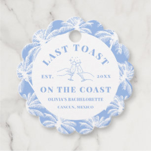 Laatste Toast Op Het Strand Strand Kust Bacheloret Bedankjes Labels