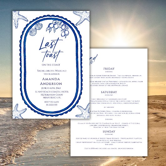 Laatste toast op het strand van Bechelorette weeke Kaart