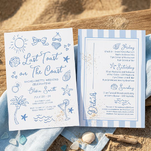 Laatste toast op The Coast Beach vrijgezellenfeest Kaart