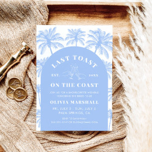 Laatste toost op het Coast Bachelorette Party Kaart