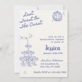 Laatste toost op het Coast Bachelorette Weekend Pa Kaart (Voorkant)