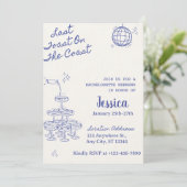 Laatste toost op het Coast Bachelorette Weekend Pa Kaart (Staand voorkant)