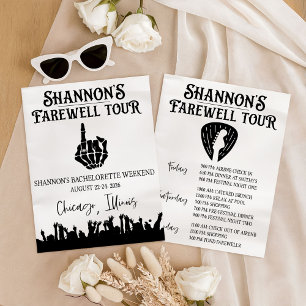Laatste tour, muziekfestival Bachelorette Weekend Kaart