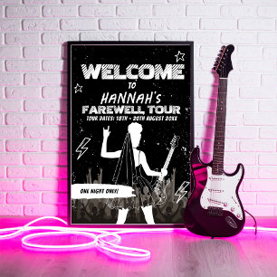 Laatste tour Punk rockband Bachelorette Welcome Si Poster