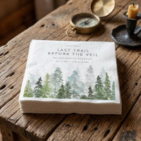 Laatste Trail Pine Bos Kampeer Vrijgezellenfeestje