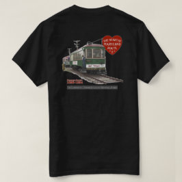Laatste trolley 70e Jubileum - Afbeelding op rug T-shirt