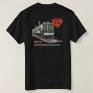 Laatste trolley 70e Jubileum - Afbeelding op rug T-shirt