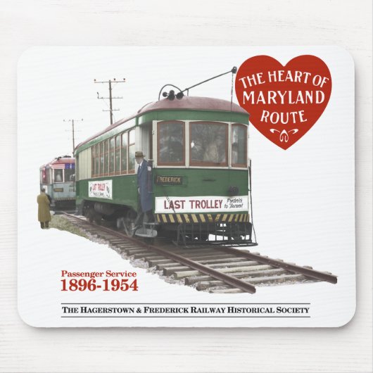 Laatste trolley 70th Jubileum - Mousepad Muismat (Voorkant)