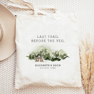 Laatste uitje voor de sluier vrijgezellenweekend tote bag