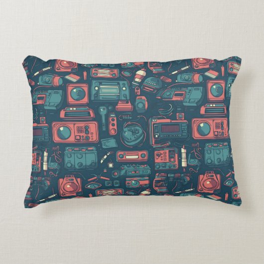 Laatste van het verleden: Tech van 80 Accent Kussen (Voorkant)