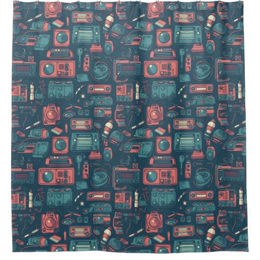 Laatste van het verleden: Tech van 80 Douchegordijn (Voorkant)