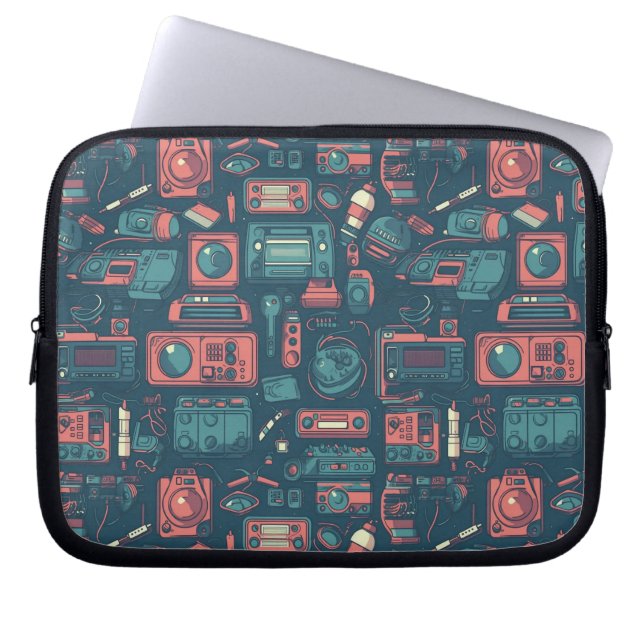 Laatste van het verleden: Tech van 80 Laptop Sleeve (Voorkant)