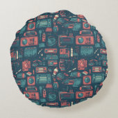 Laatste van het verleden: Tech van 80 Rond Kussen (Achterkant)