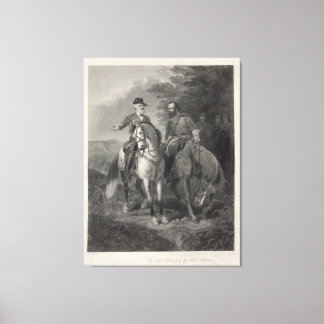 Laatste vergadering van Robert E. Lee & Stonewall Canvas Afdruk
