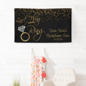 Laatste vlucht voor Ring Bachelorette - Goud Spandoek (Insitu)