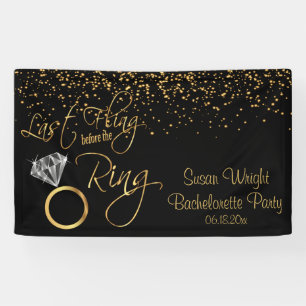 Laatste vlucht voor Ring Bachelorette - Goud Spandoek