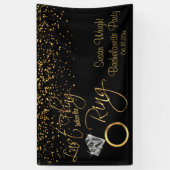 Laatste vlucht voor Ring Bachelorette - Goud Spandoek (Verticaal)