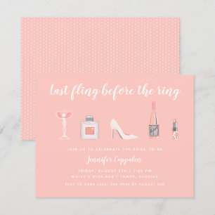 Laatste vlucht voor Ring Bachelorette Party Kaart