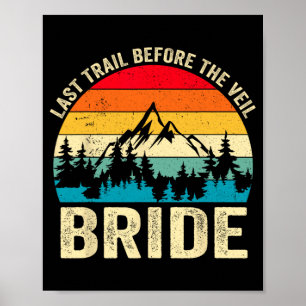 Laatste Wandeltocht voor de gesluierde Bruid Retro Poster
