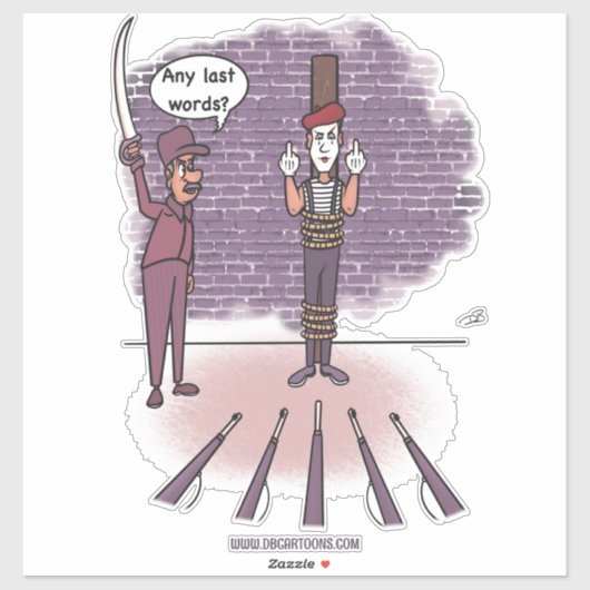 Laatste woorden Custom Cut Sticker (Vel)