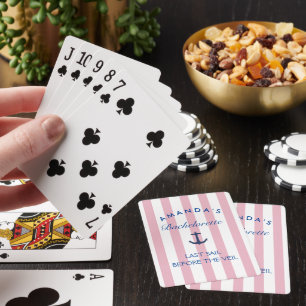 Laatste zeiltocht voor de sluier vrijgezellen poke pokerkaarten