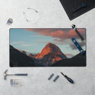 Laatste zonlicht op de berg Mangart, Slovenië Bureaumat