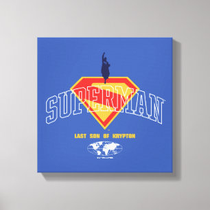 Laatste zoon van Krypton Emblem Canvas Afdruk