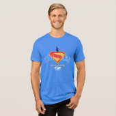 Laatste zoon van Krypton Emblem Tri-Blend Shirt (Voorkant volledig)