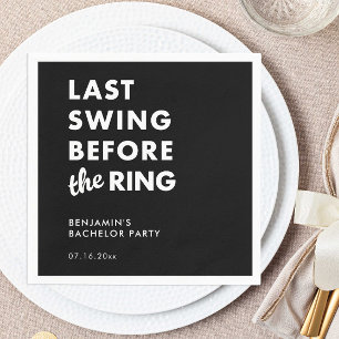 Laatste Zwang Voor de Ring Bachelor Party Minimaal Servet