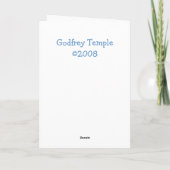 laattijdige begroeting kaart (Achterkant)