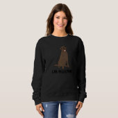 Lab-assistent Nerdy Chocolate Labrador Retriever Trui (Voorkant volledig)