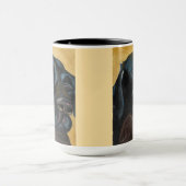 Lab Black Sleeping | Mug à deux tons, 15 oz (Centre)