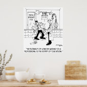 Lab Cartoon 6198 Poster (Keuken)