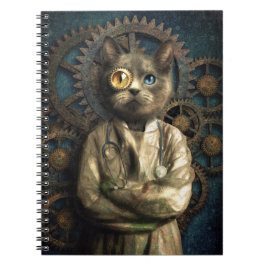 Lab Cat Steampunk Notitieboek