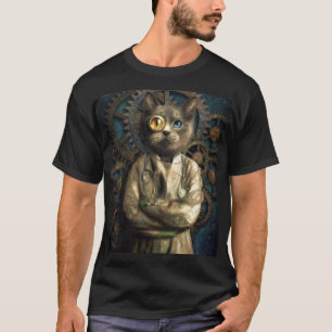 Lab Cat Steampunk T-Shirt