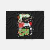 Lab Christmas Laboratory Technician Science Xmas S Fleece Deken (Voorkant (Horizontaal))