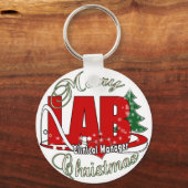 LAB CLINICAL MANAGER MERRY CHRISTMAS SLEUTELHANGER (Voorkant)