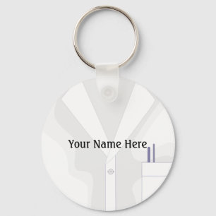 Lab Coat Jacket Button Sleutelhanger