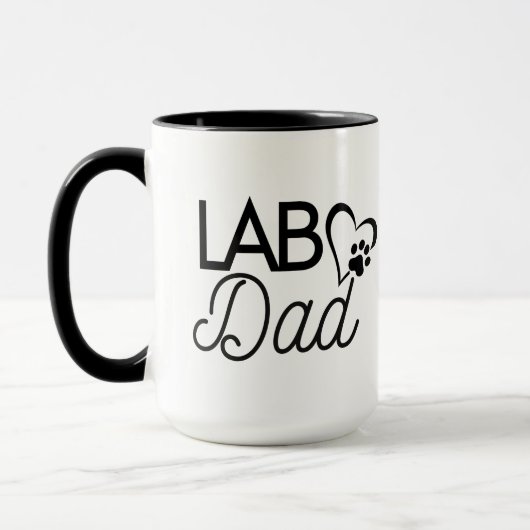 "Lab Dad" Coffee Mok (Links)